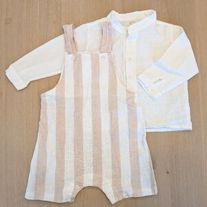 Caramel Cream and Tan Kids Matching Set